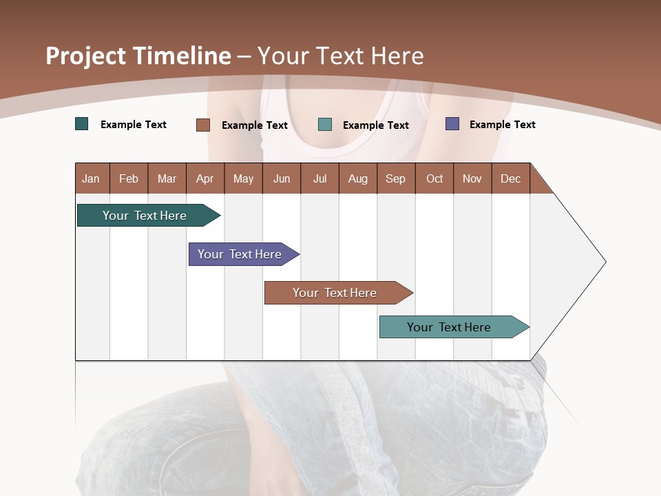 Contemporary Style Blonde PowerPoint Template