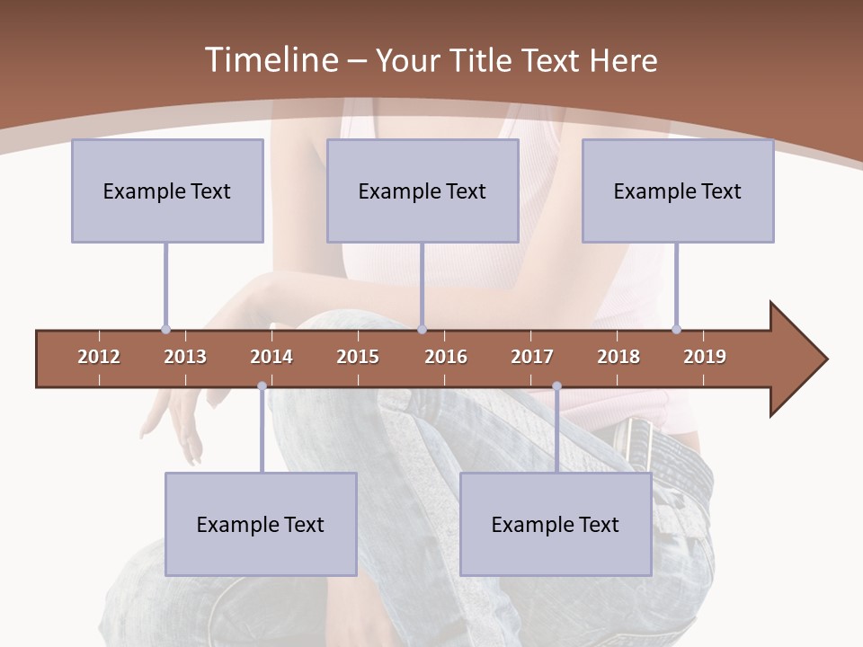 Contemporary Style Blonde PowerPoint Template