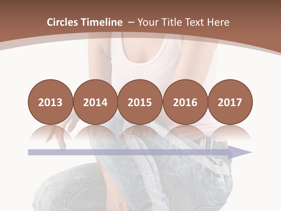 Contemporary Style Blonde PowerPoint Template