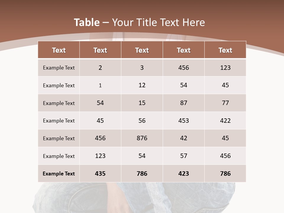 Contemporary Style Blonde PowerPoint Template