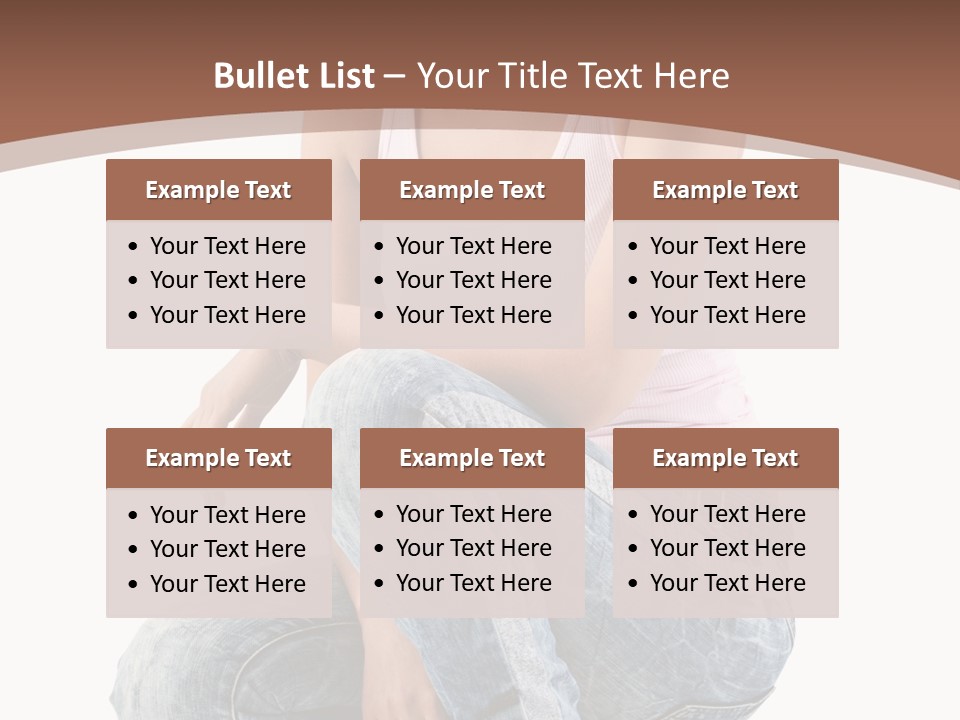 Contemporary Style Blonde PowerPoint Template