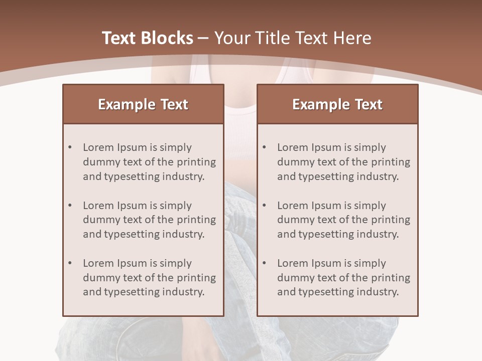 Contemporary Style Blonde PowerPoint Template