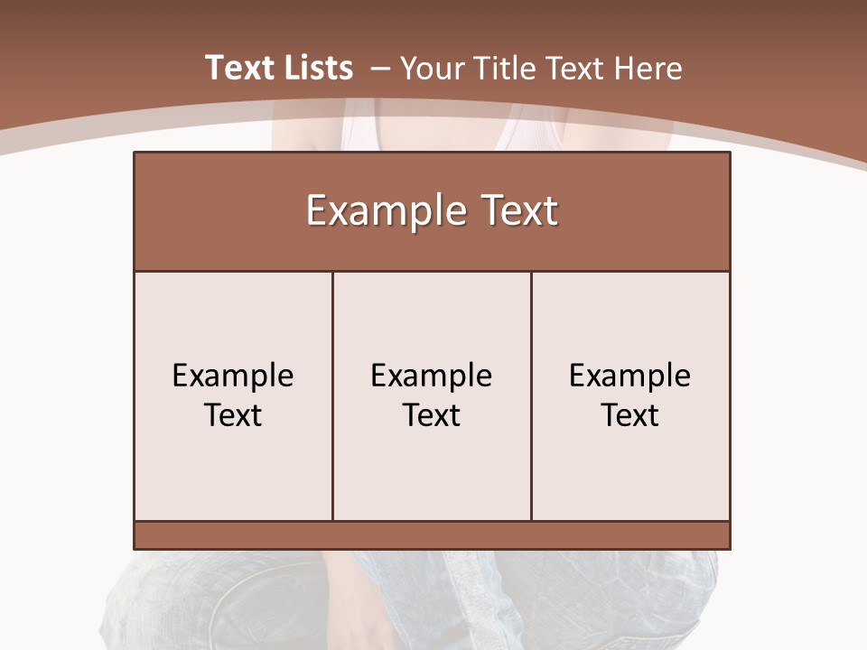 Contemporary Style Blonde PowerPoint Template
