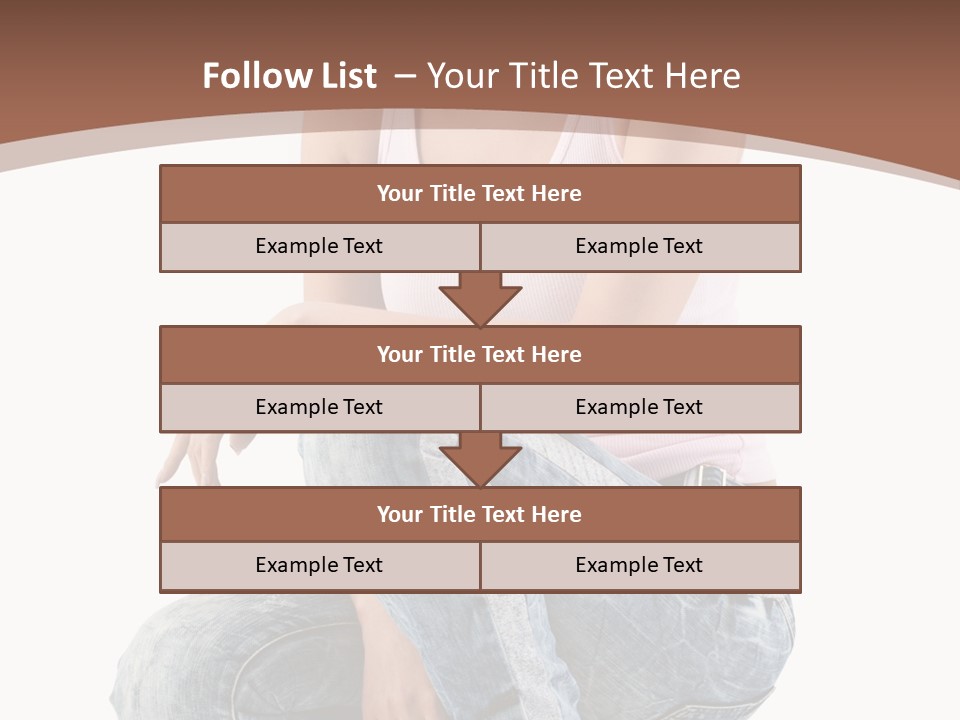 Contemporary Style Blonde PowerPoint Template