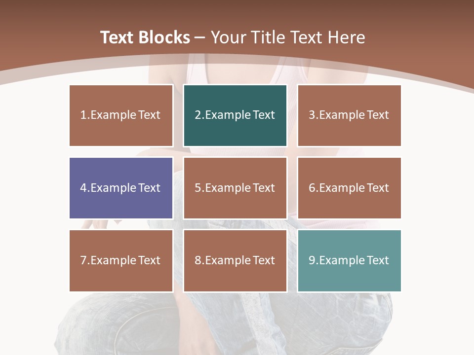 Contemporary Style Blonde PowerPoint Template