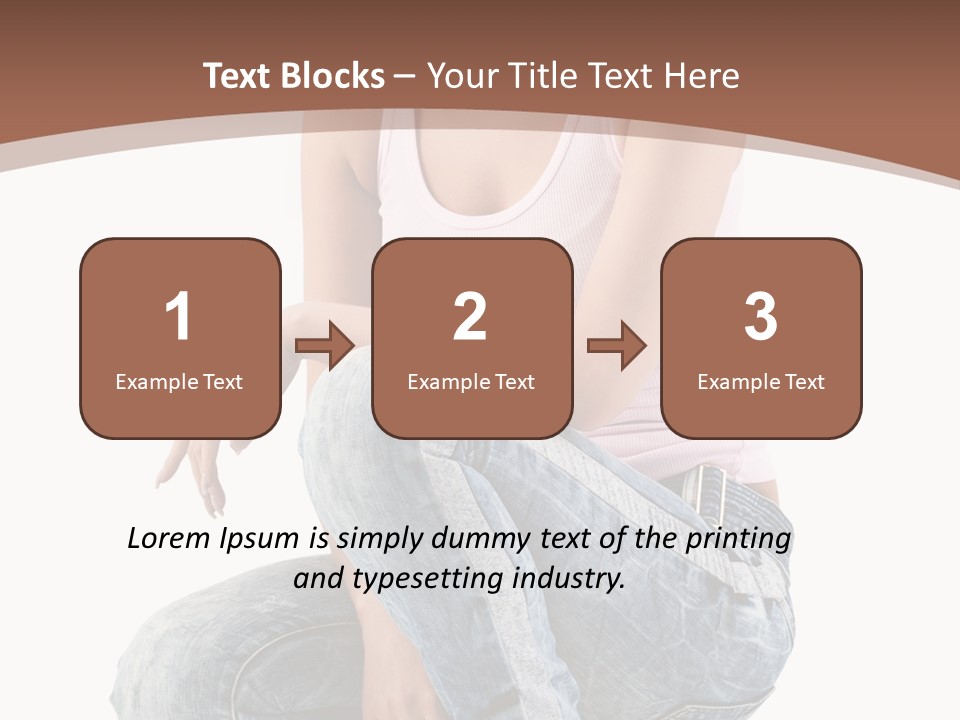 Contemporary Style Blonde PowerPoint Template