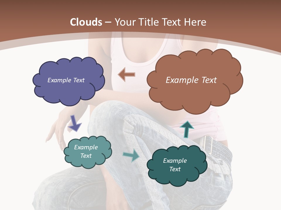 Contemporary Style Blonde PowerPoint Template