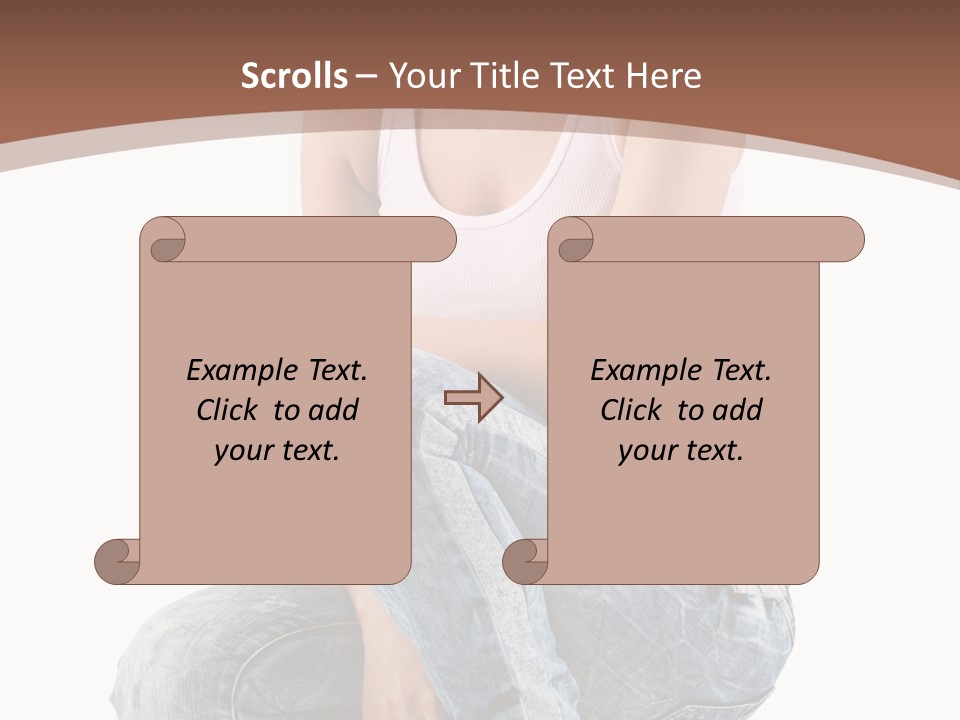 Contemporary Style Blonde PowerPoint Template