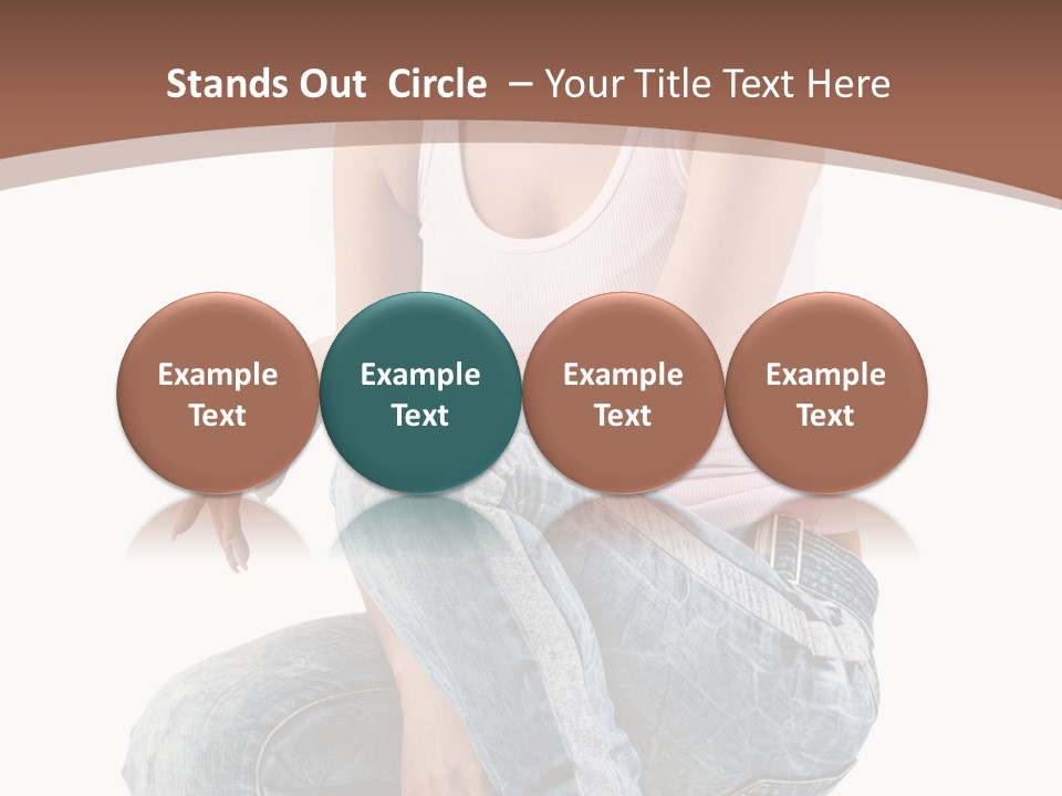 Contemporary Style Blonde PowerPoint Template