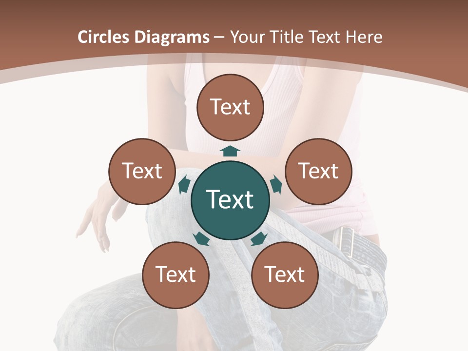 Contemporary Style Blonde PowerPoint Template