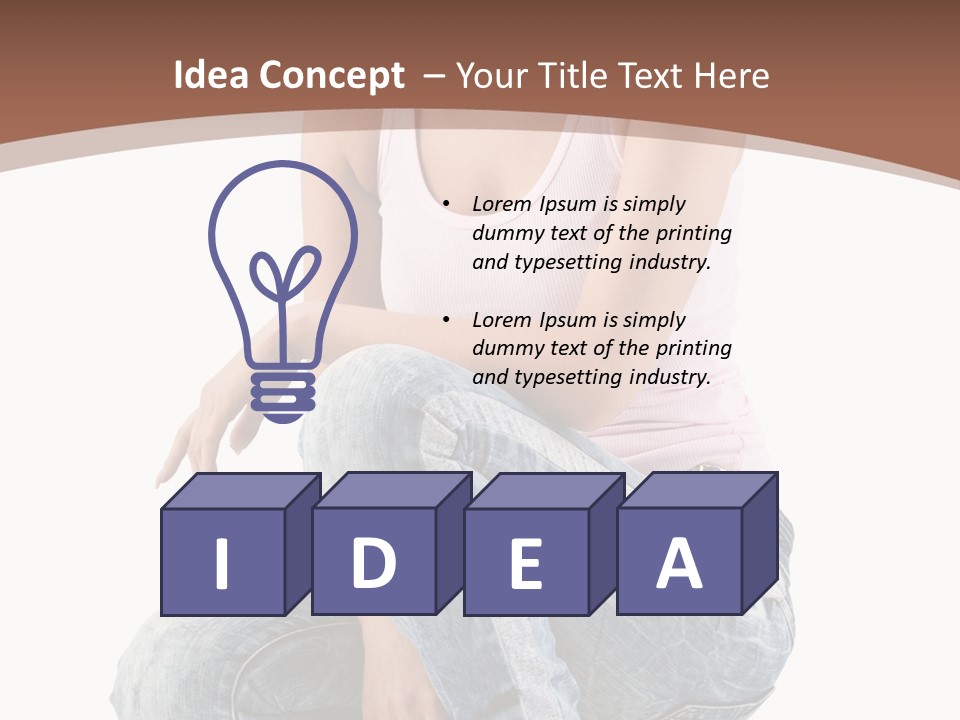 Contemporary Style Blonde PowerPoint Template
