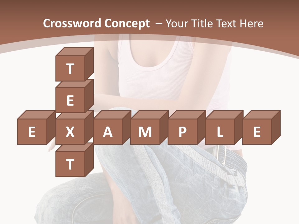 Contemporary Style Blonde PowerPoint Template