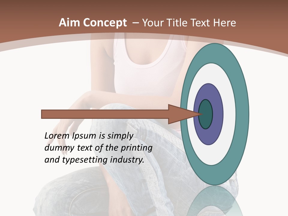 Contemporary Style Blonde PowerPoint Template