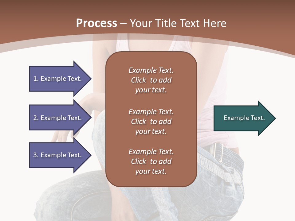 Contemporary Style Blonde PowerPoint Template