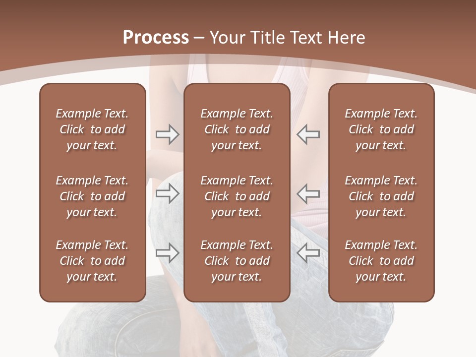 Contemporary Style Blonde PowerPoint Template