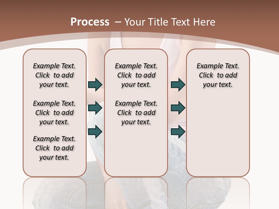 Contemporary Style Blonde PowerPoint Template