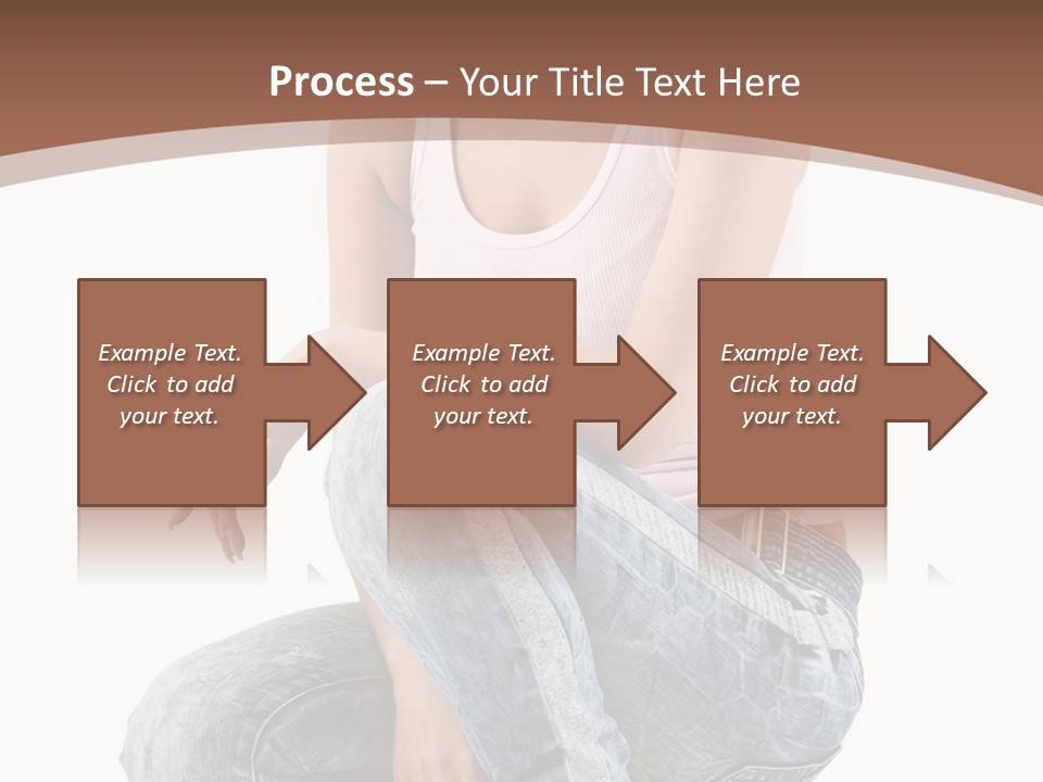 Contemporary Style Blonde PowerPoint Template