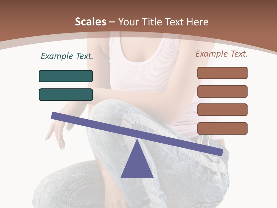 Contemporary Style Blonde PowerPoint Template