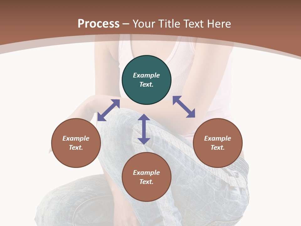 Contemporary Style Blonde PowerPoint Template