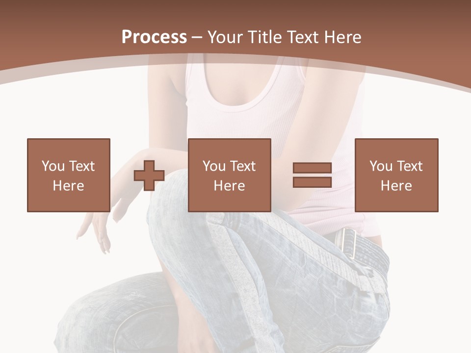 Contemporary Style Blonde PowerPoint Template