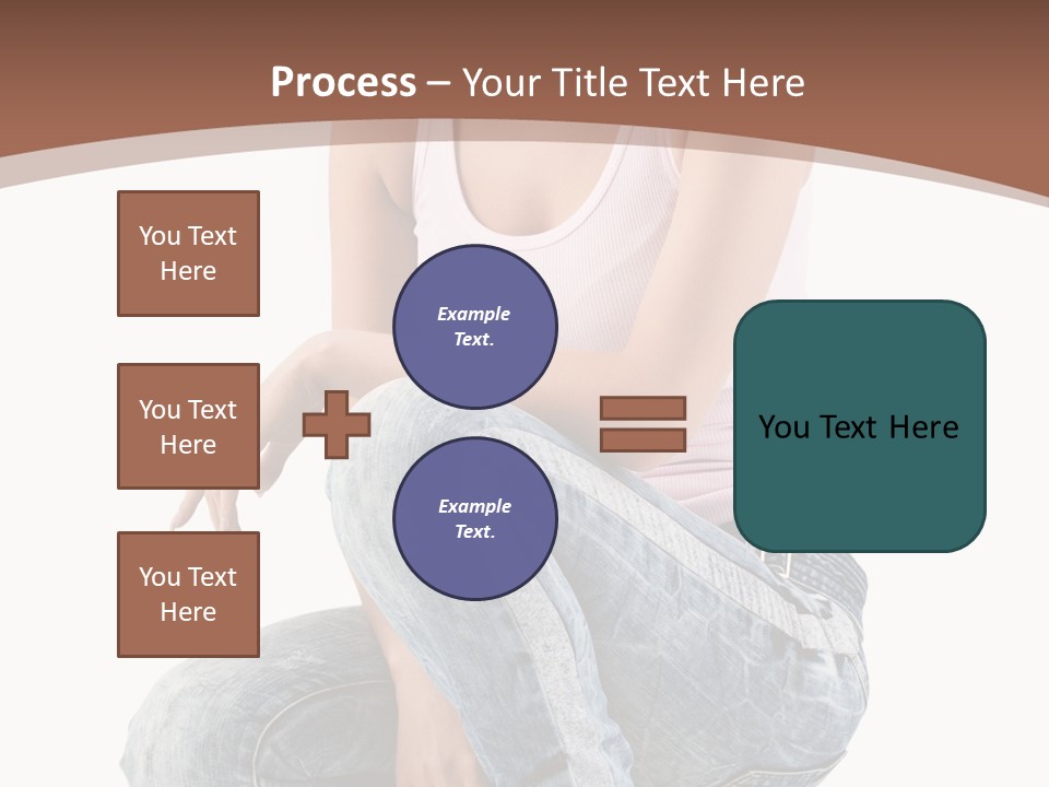 Contemporary Style Blonde PowerPoint Template