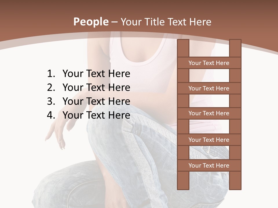 Contemporary Style Blonde PowerPoint Template