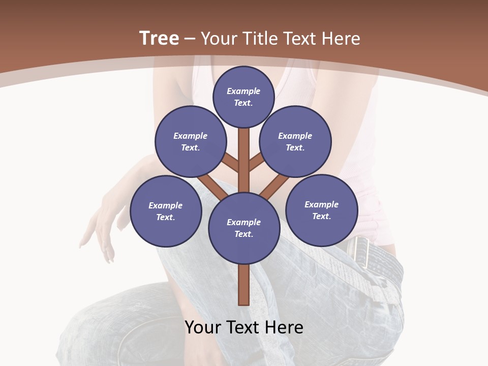 Contemporary Style Blonde PowerPoint Template