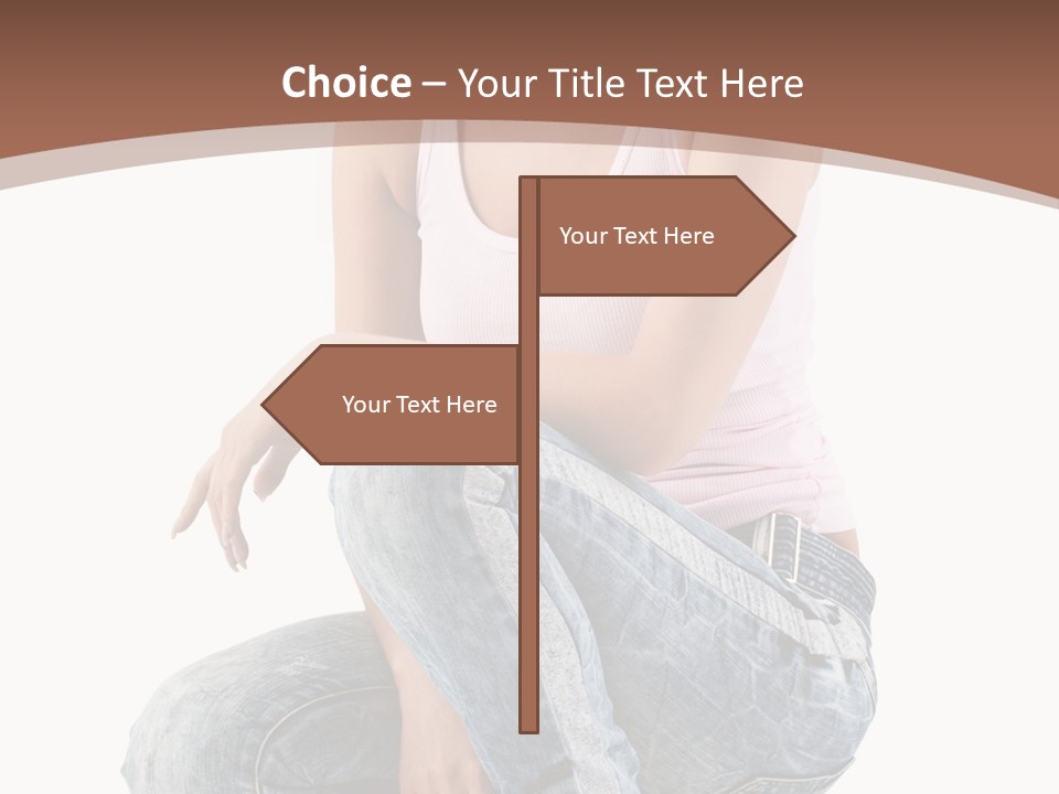 Contemporary Style Blonde PowerPoint Template