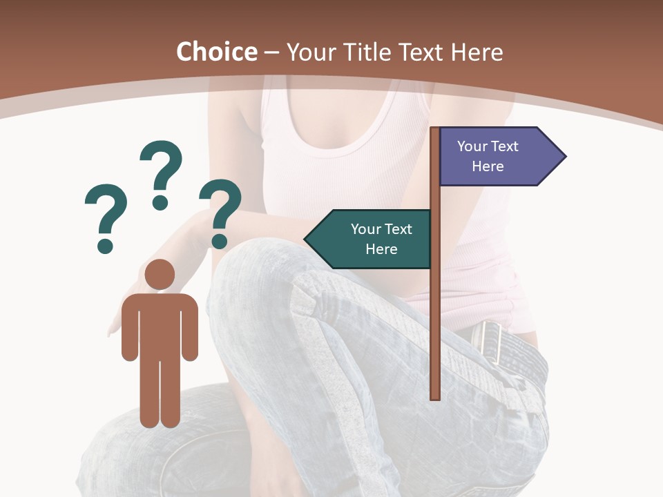 Contemporary Style Blonde PowerPoint Template