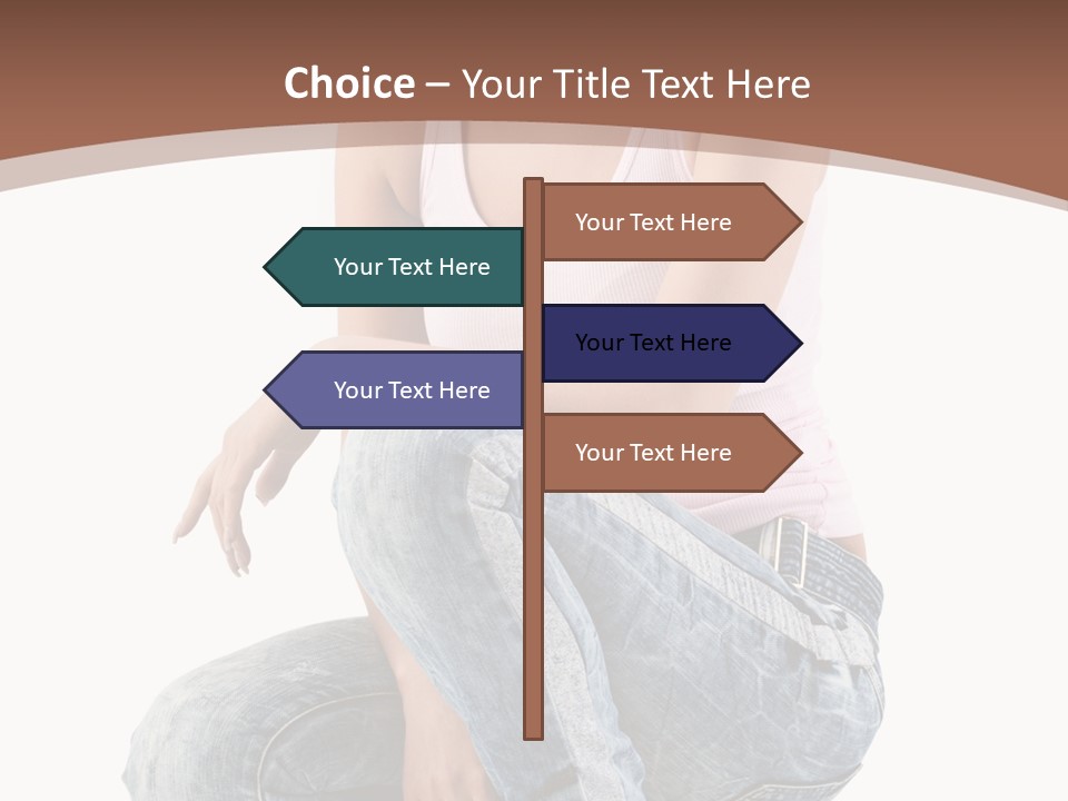 Contemporary Style Blonde PowerPoint Template