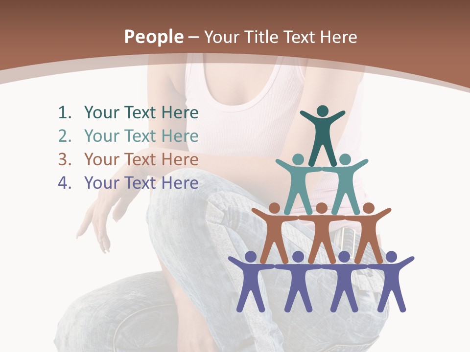 Contemporary Style Blonde PowerPoint Template