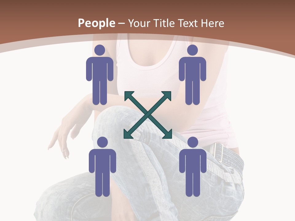 Contemporary Style Blonde PowerPoint Template