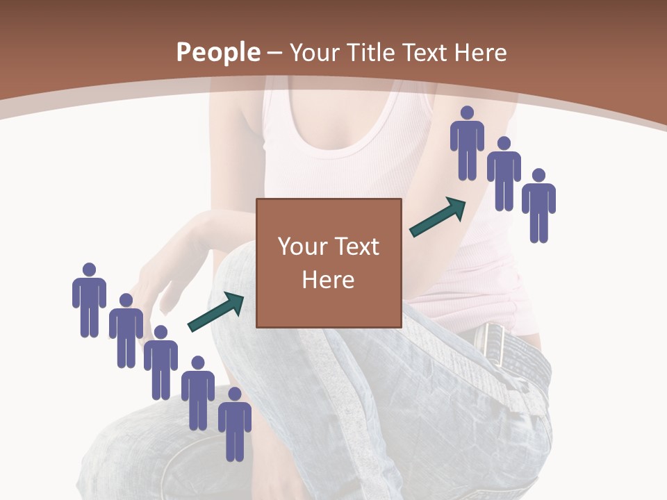 Contemporary Style Blonde PowerPoint Template