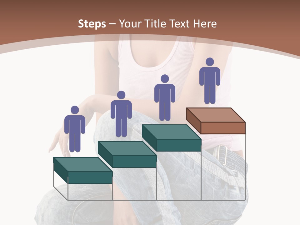 Contemporary Style Blonde PowerPoint Template