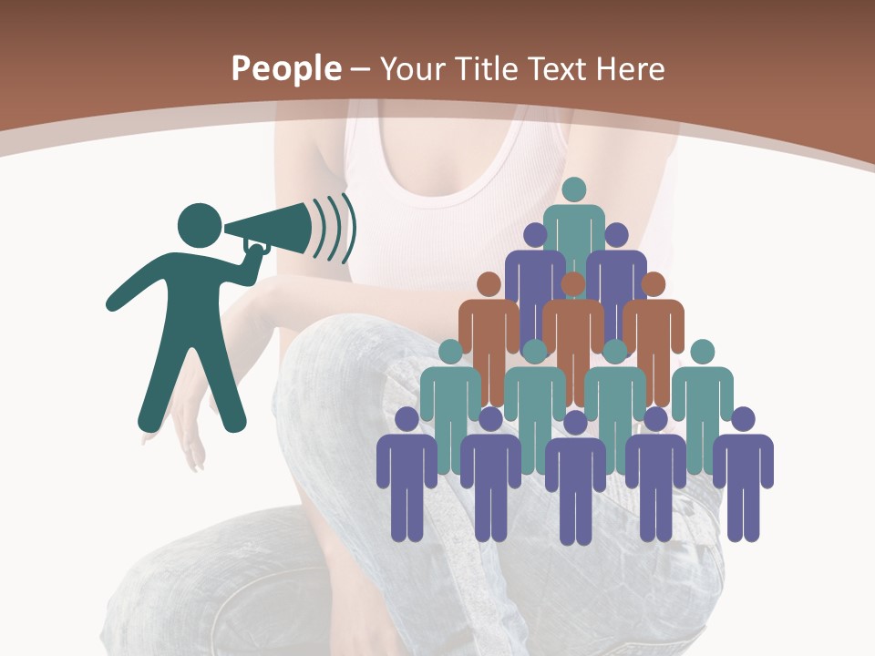 Contemporary Style Blonde PowerPoint Template