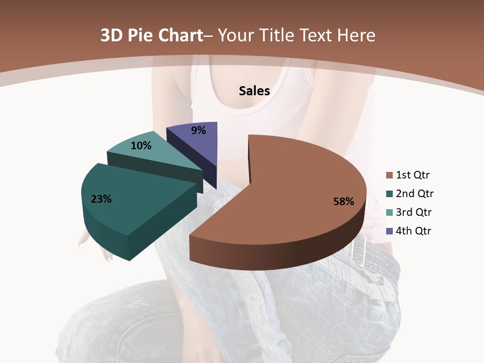 Contemporary Style Blonde PowerPoint Template