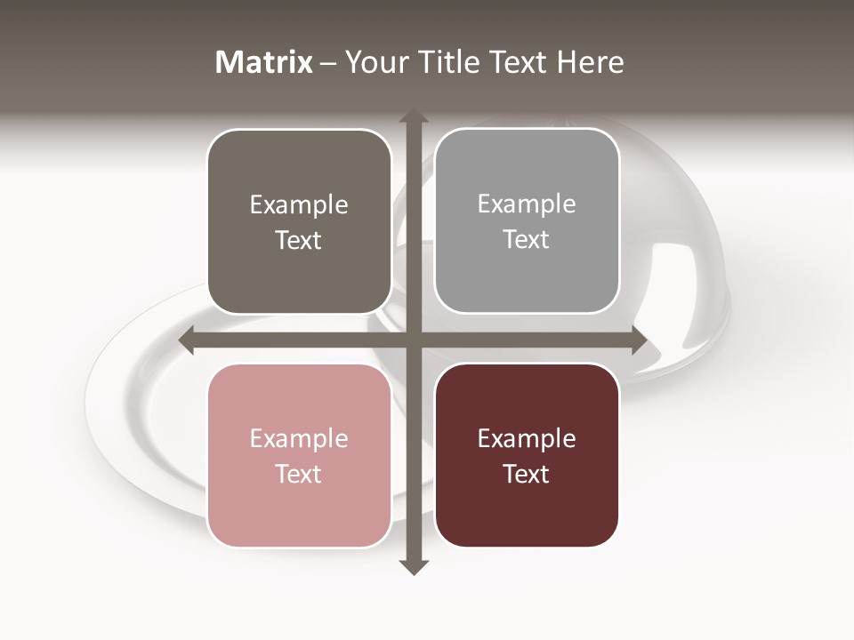 Dinner Plate Silver PowerPoint Template