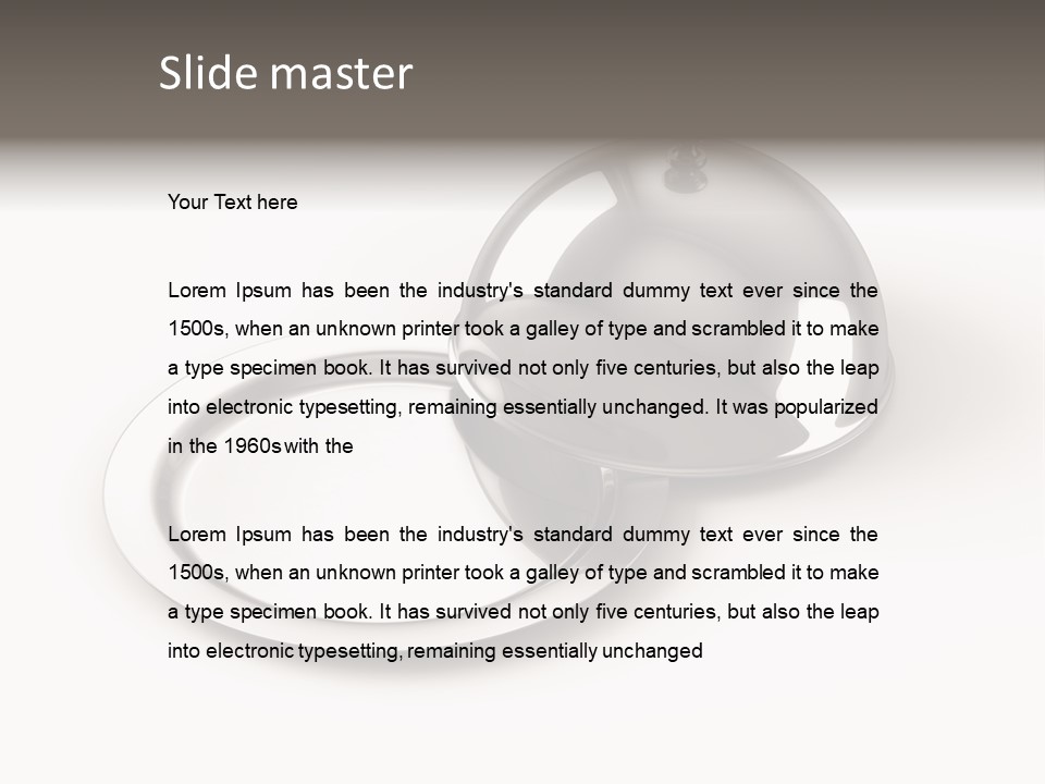 Dinner Plate Silver PowerPoint Template