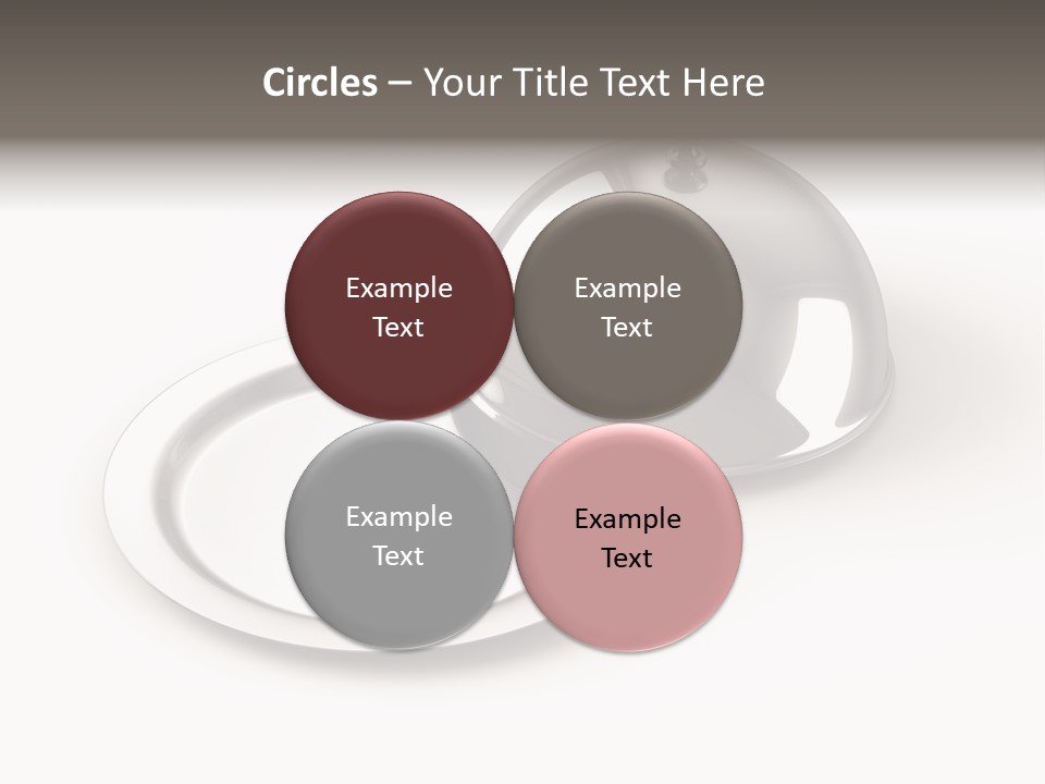 Dinner Plate Silver PowerPoint Template