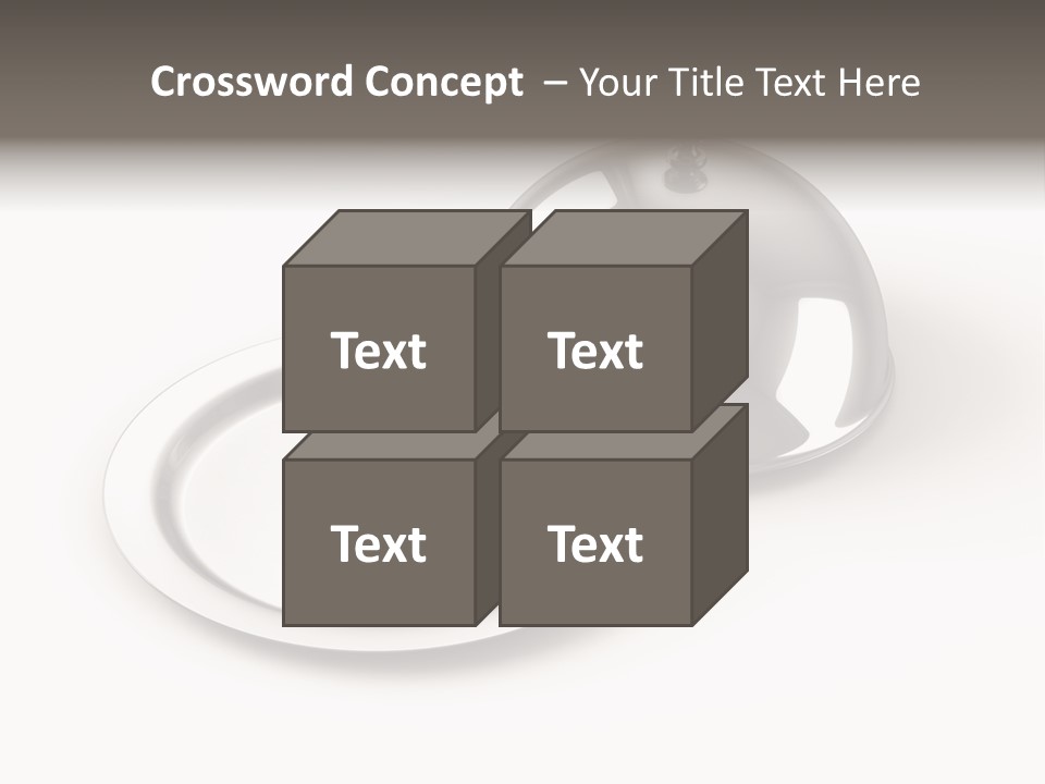 Dinner Plate Silver PowerPoint Template