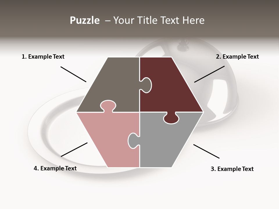 Dinner Plate Silver PowerPoint Template