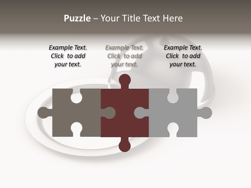 Dinner Plate Silver PowerPoint Template