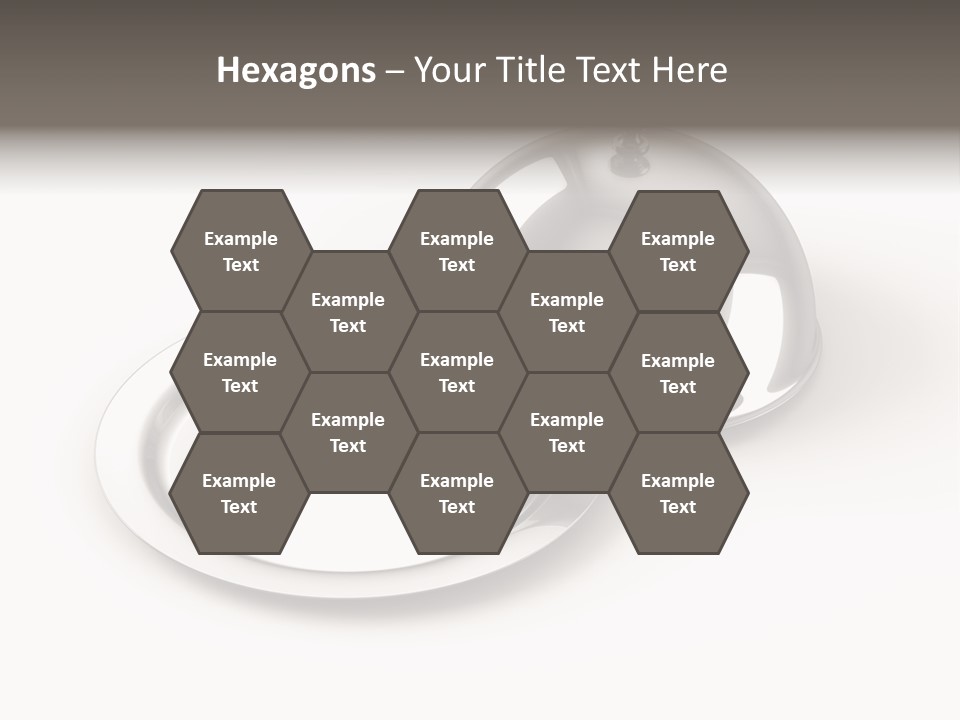 Dinner Plate Silver PowerPoint Template