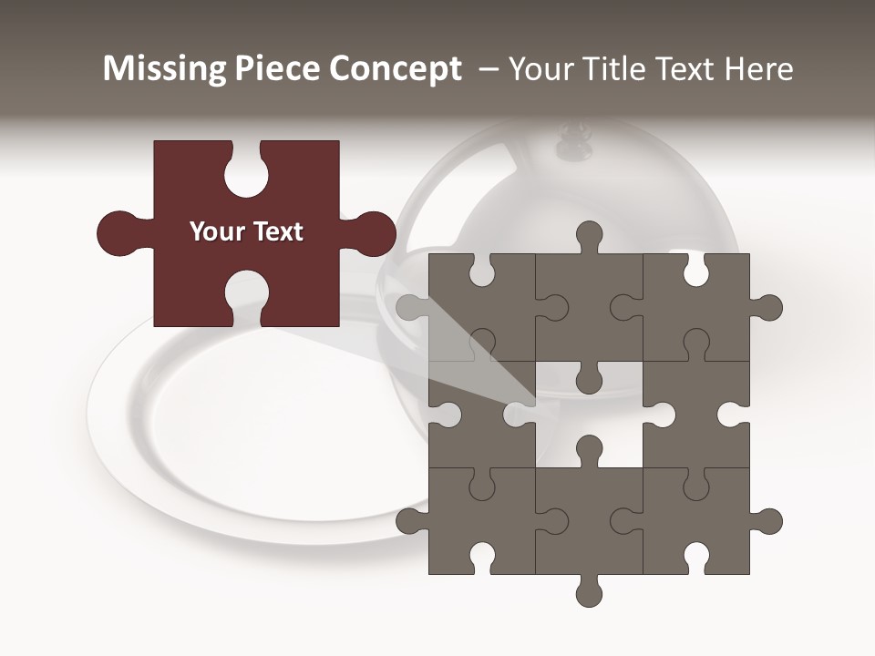 Dinner Plate Silver PowerPoint Template