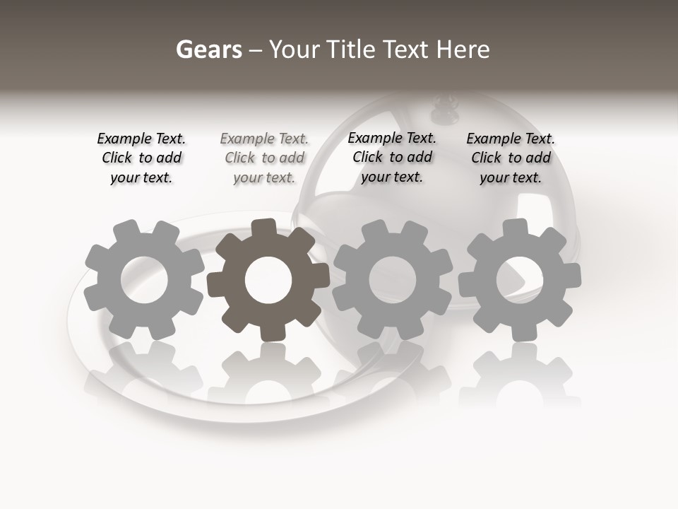 Dinner Plate Silver PowerPoint Template