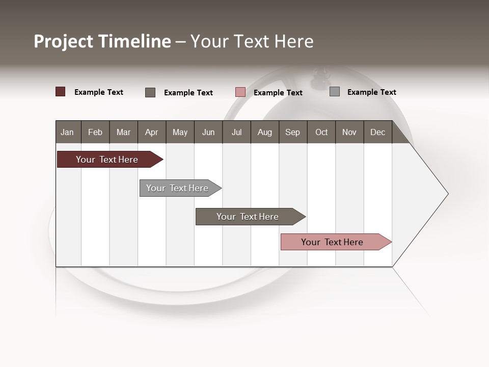 Dinner Plate Silver PowerPoint Template
