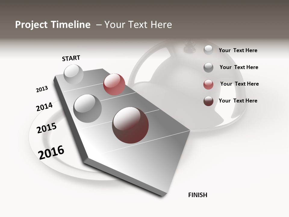 Dinner Plate Silver PowerPoint Template