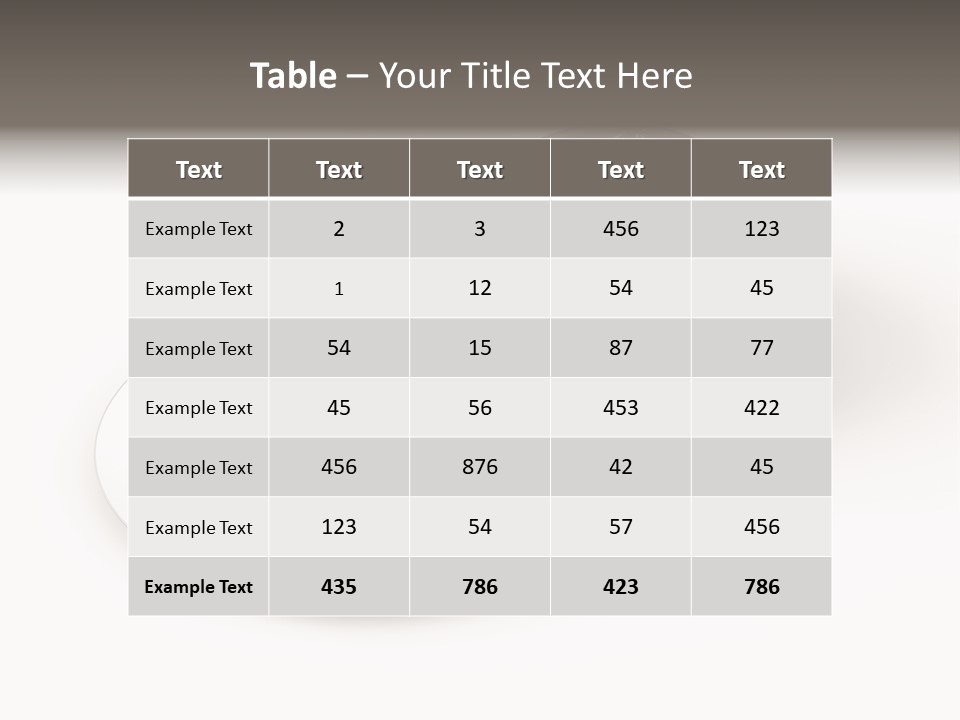 Dinner Plate Silver PowerPoint Template
