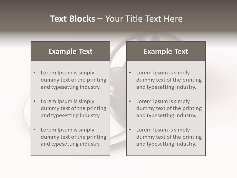 Dinner Plate Silver PowerPoint Template