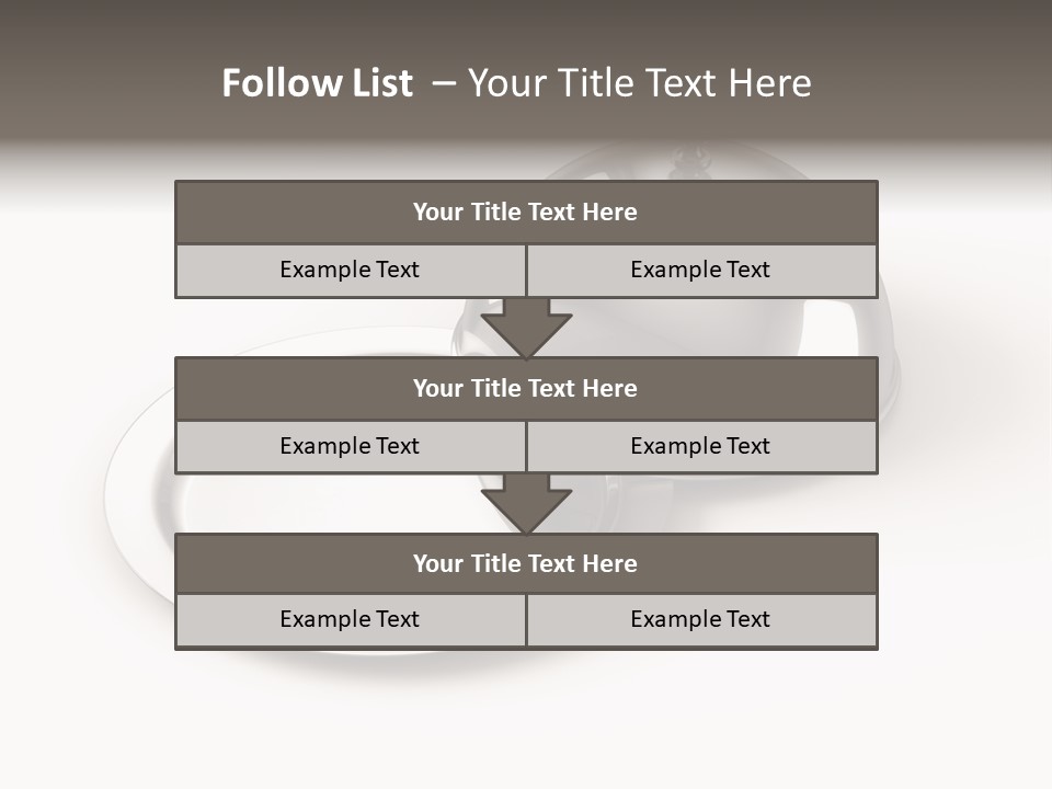 Dinner Plate Silver PowerPoint Template